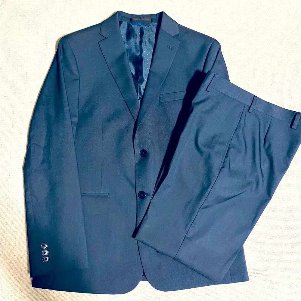 Michael Strahan Collection Boys Size 18 R Navy 2 piece suit